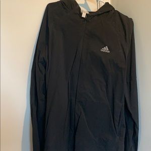 Black adidas windbreaker